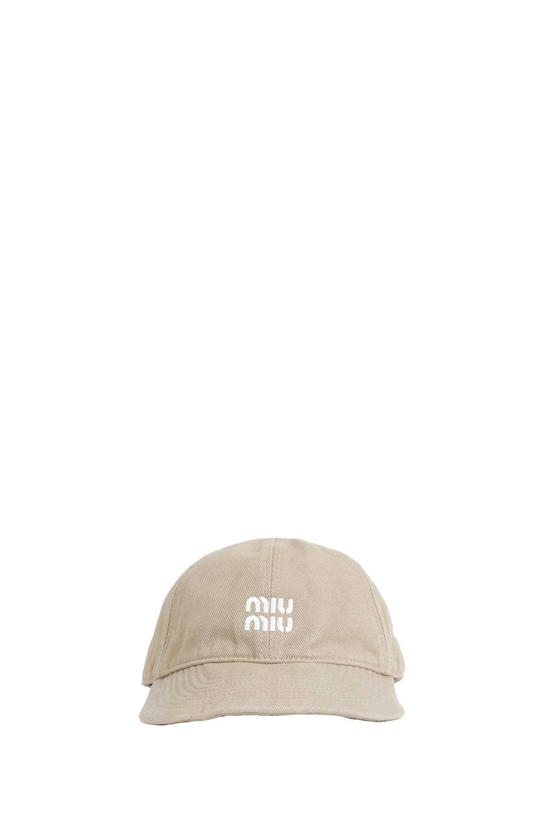MIU MIU Denim Baseball Cap woman