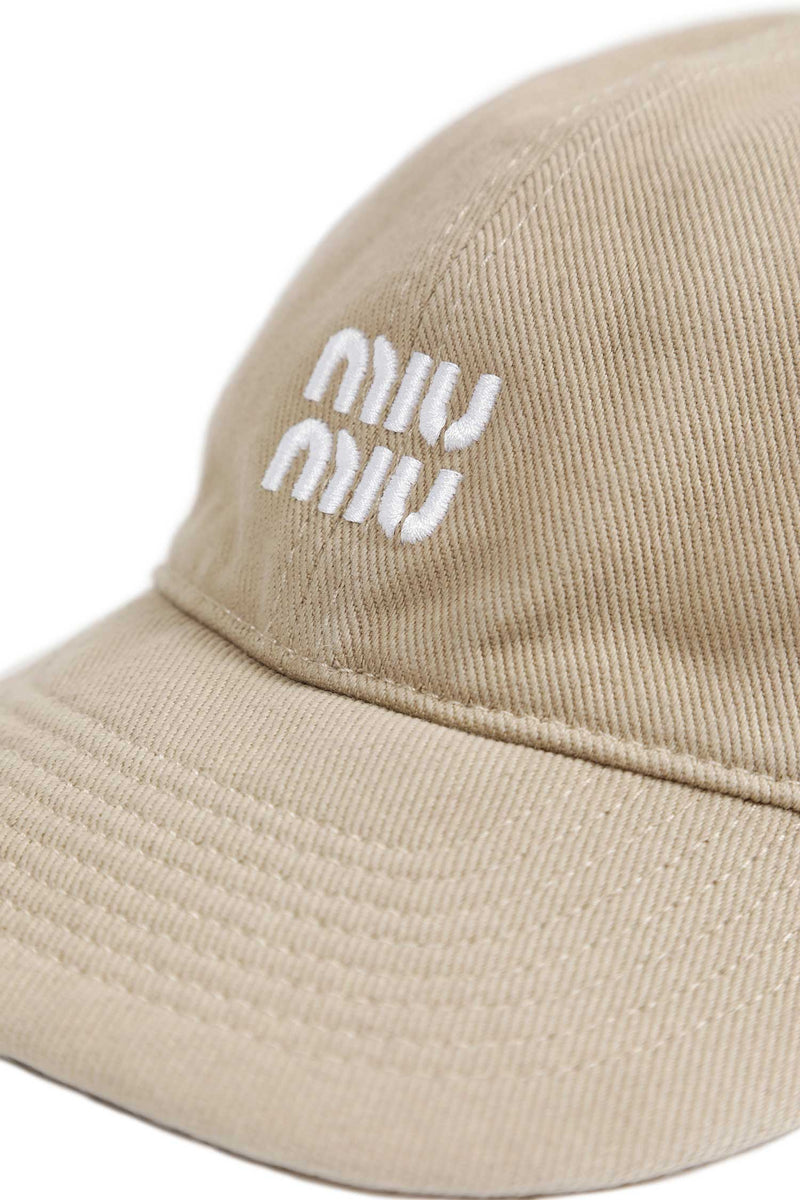 MIU MIU Denim Baseball Cap woman