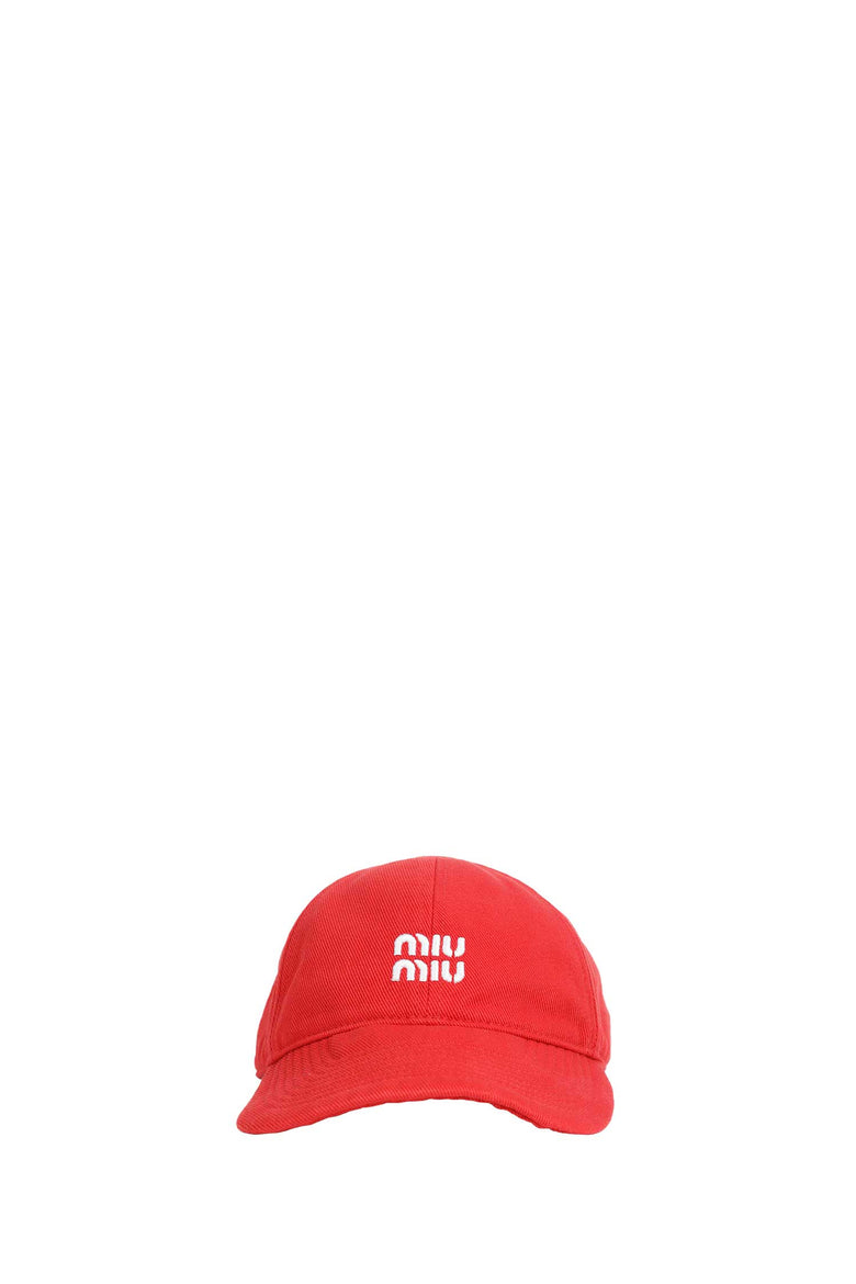 MIU MIU Denim Baseball Cap woman