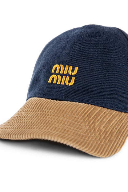 MIU MIU WOMAN BLUE HATS