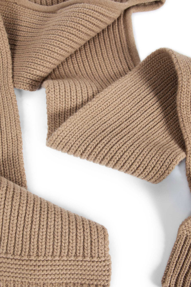 Wool Cashmere Flap Beanie