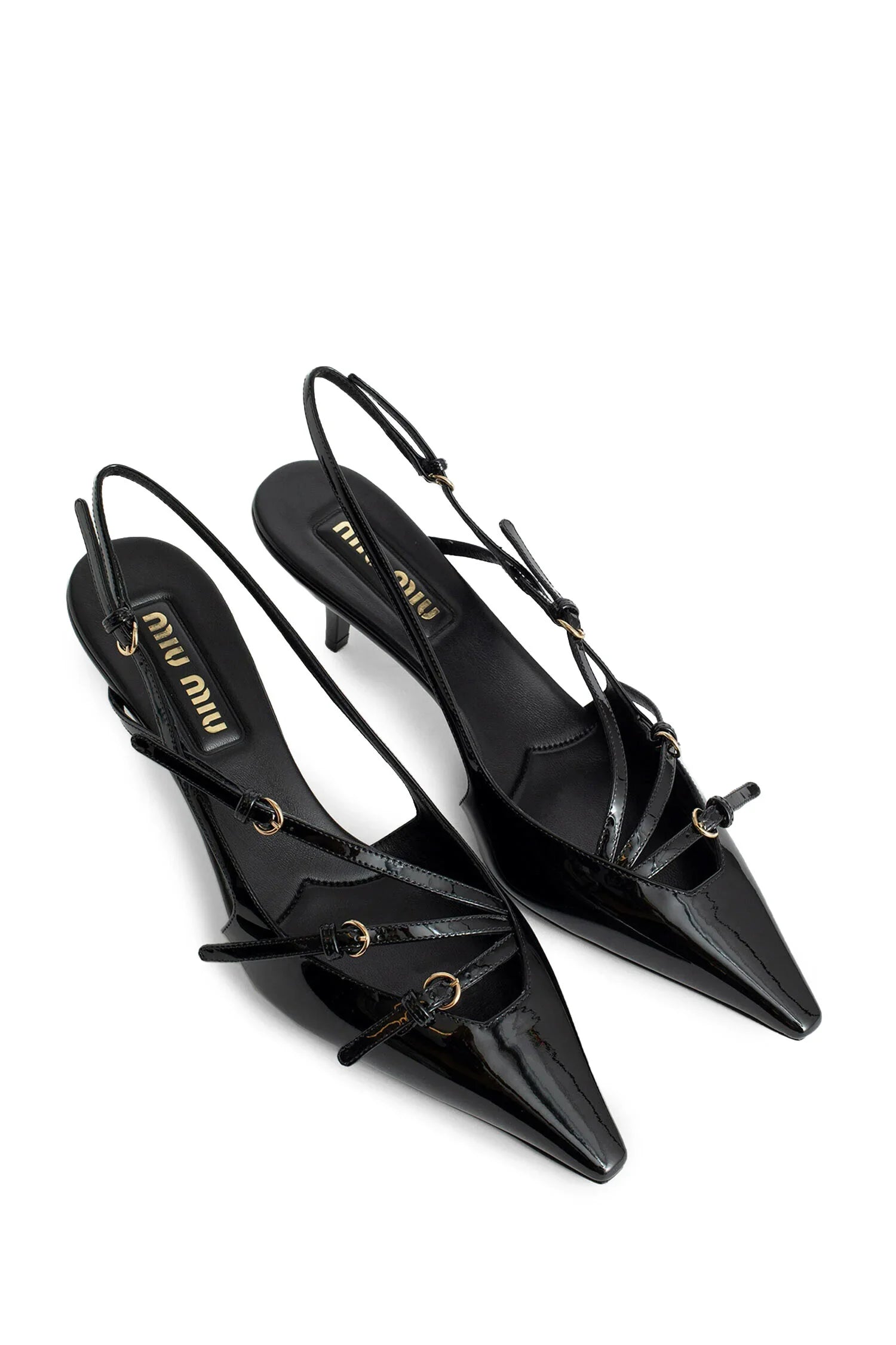 MIU MIU Patent Leather Slingback Pumps woman