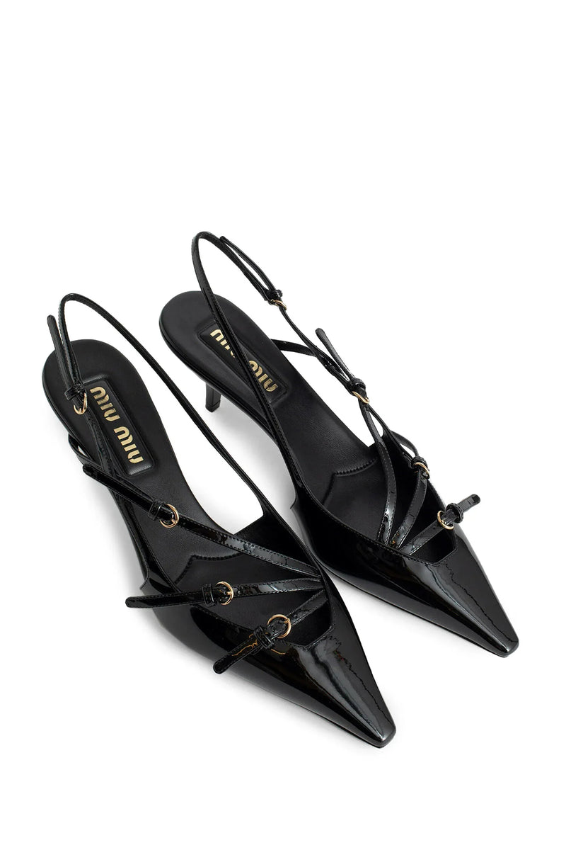 MIU MIU Patent Leather Slingback Pumps woman