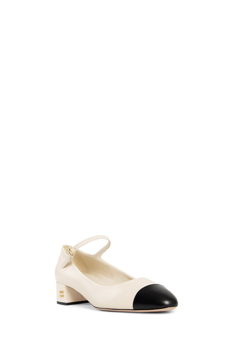 MIU MIU WOMAN WHITE FLATS