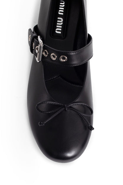 MIU MIU WOMAN BLACK FLATS