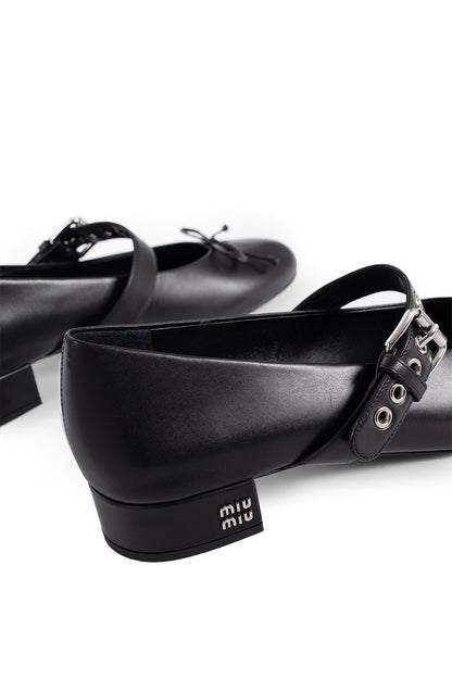 MIU MIU WOMAN BLACK FLATS