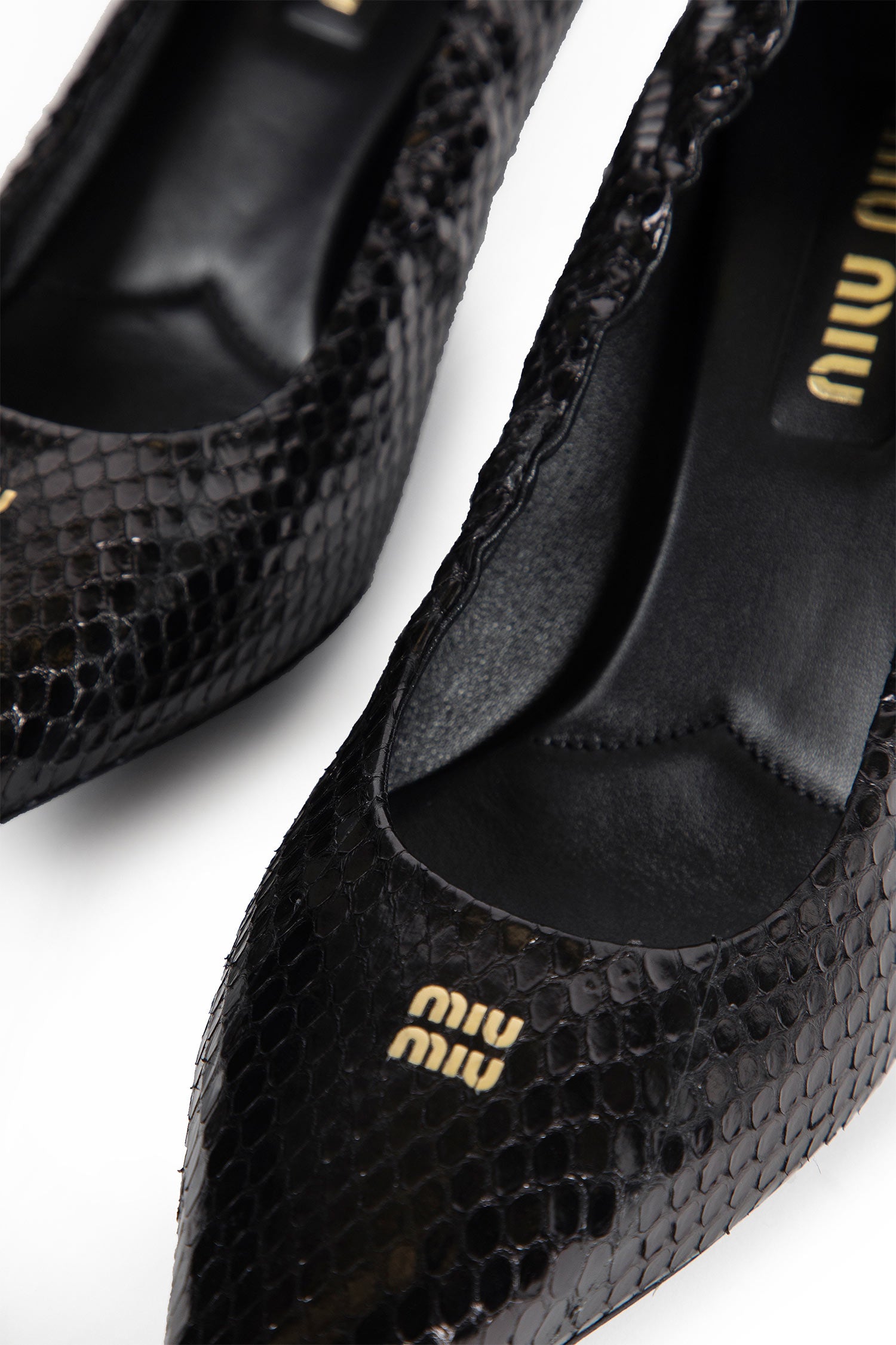 Pumps in Snake Leather
