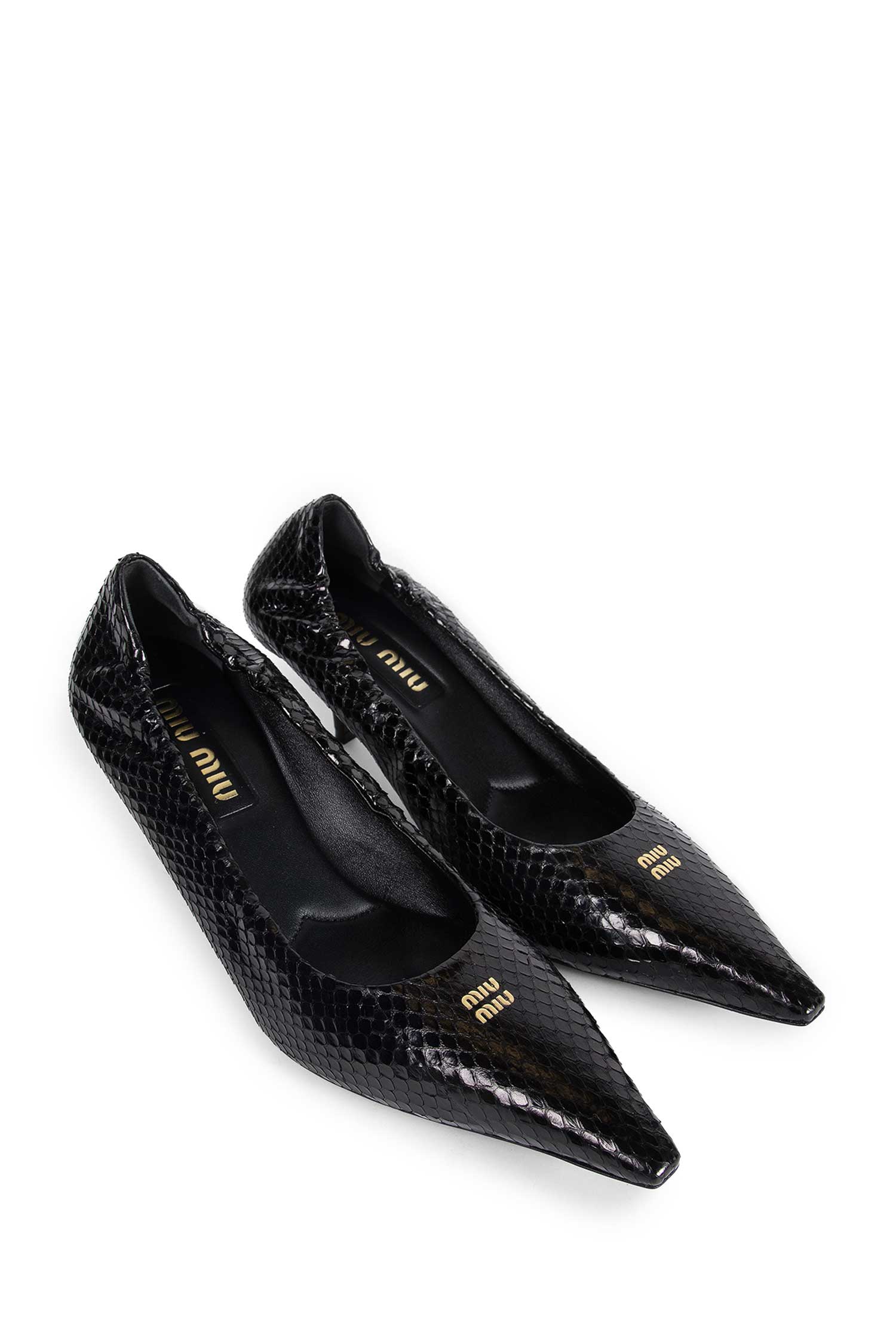 Snakeskin Pumps