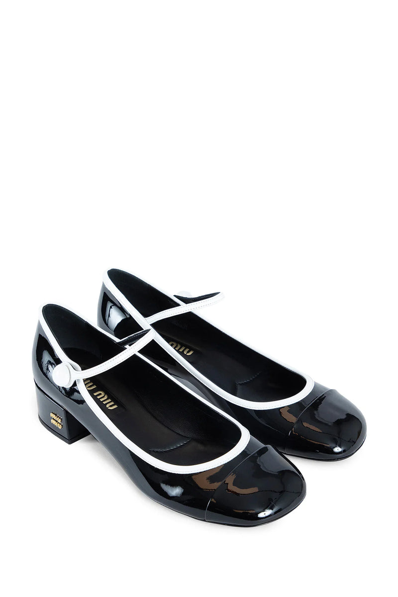 Two-Tone Patent Leather Mary Jane Pumps - Antonioli.eu