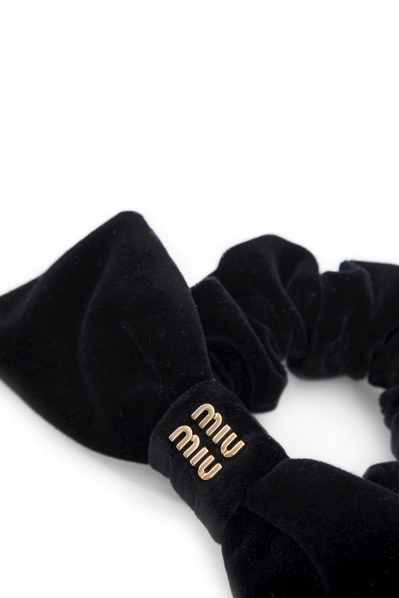 MIU MIU WOMAN BLACK HAIR ACCESSORIES