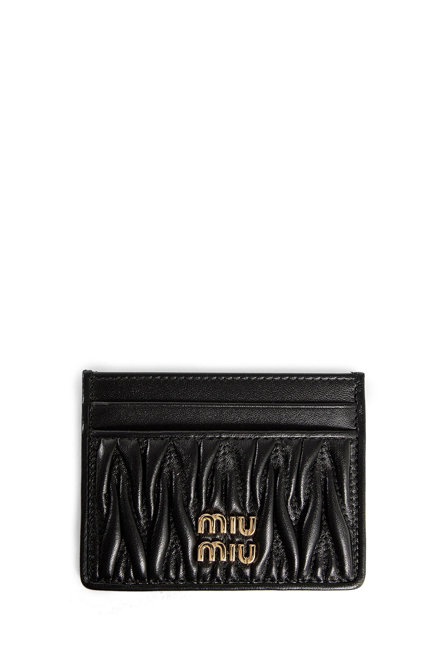 MIU MIU WOMAN BLACK WALLETS & CARDHOLDERS