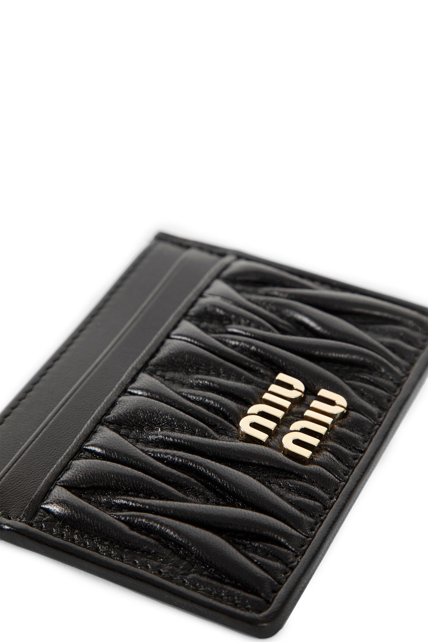 MIU MIU WOMAN BLACK WALLETS & CARDHOLDERS