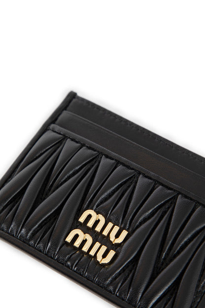 MIU MIU WOMAN BLACK WALLETS & CARDHOLDERS