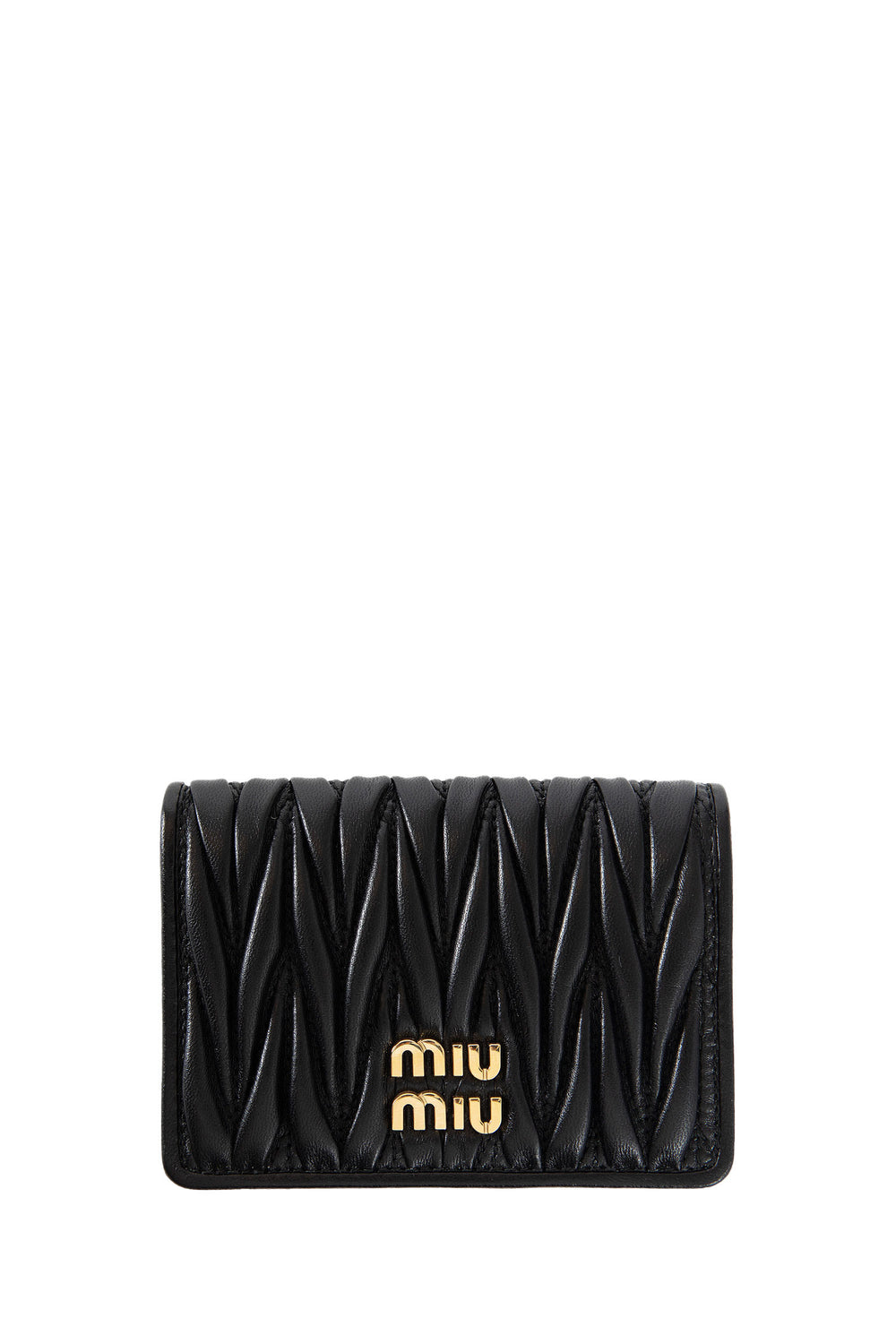 MIU MIU WOMAN BLACK WALLETS & CARDHOLDERS