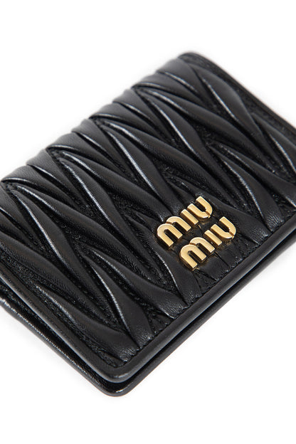 MIU MIU WOMAN BLACK WALLETS & CARDHOLDERS