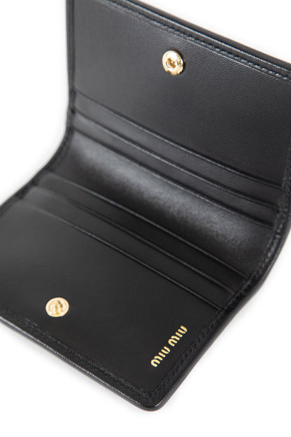 MIU MIU WOMAN BLACK WALLETS & CARDHOLDERS