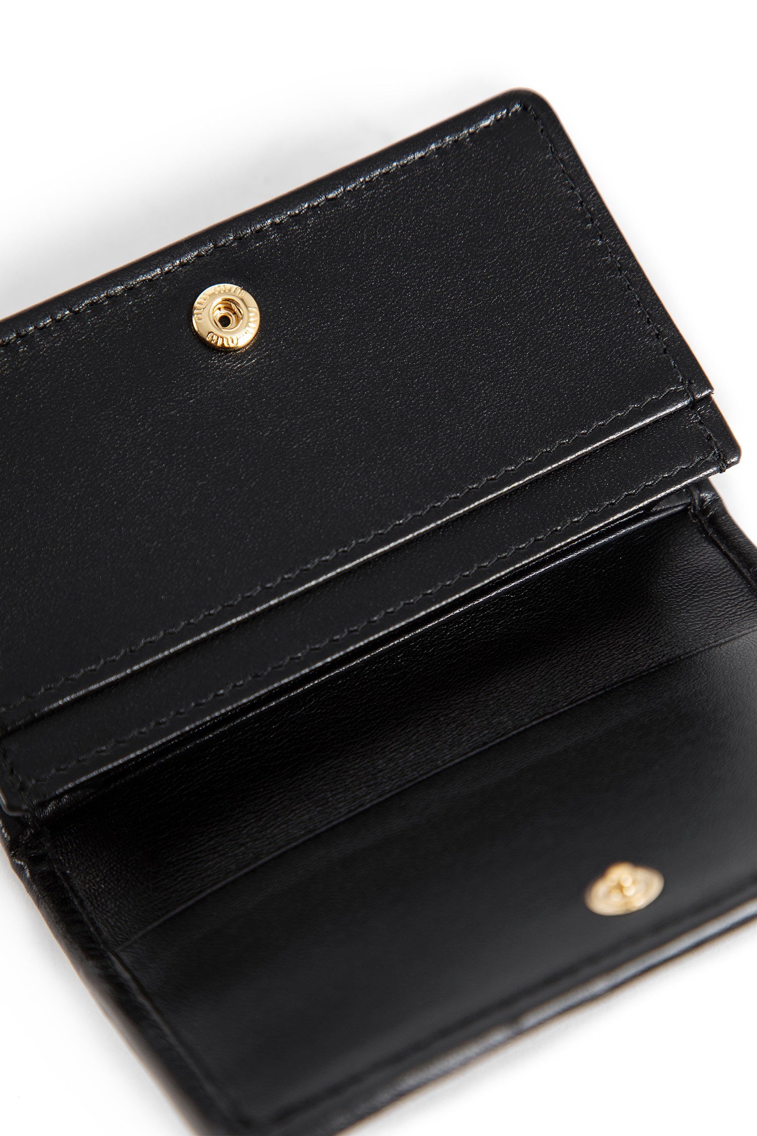 MIU MIU WOMAN BLACK WALLETS & CARDHOLDERS