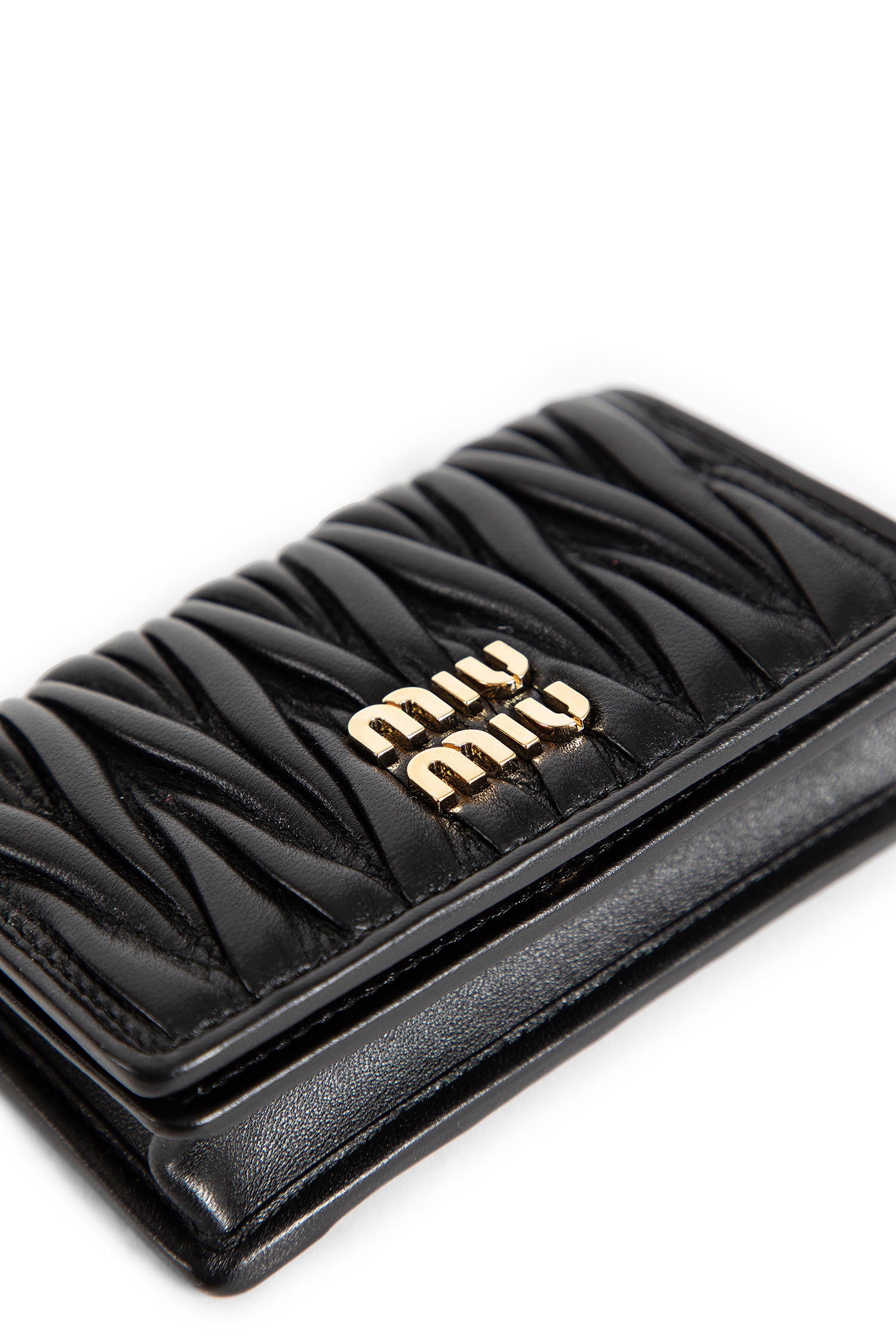 MIU MIU WOMAN BLACK WALLETS & CARDHOLDERS