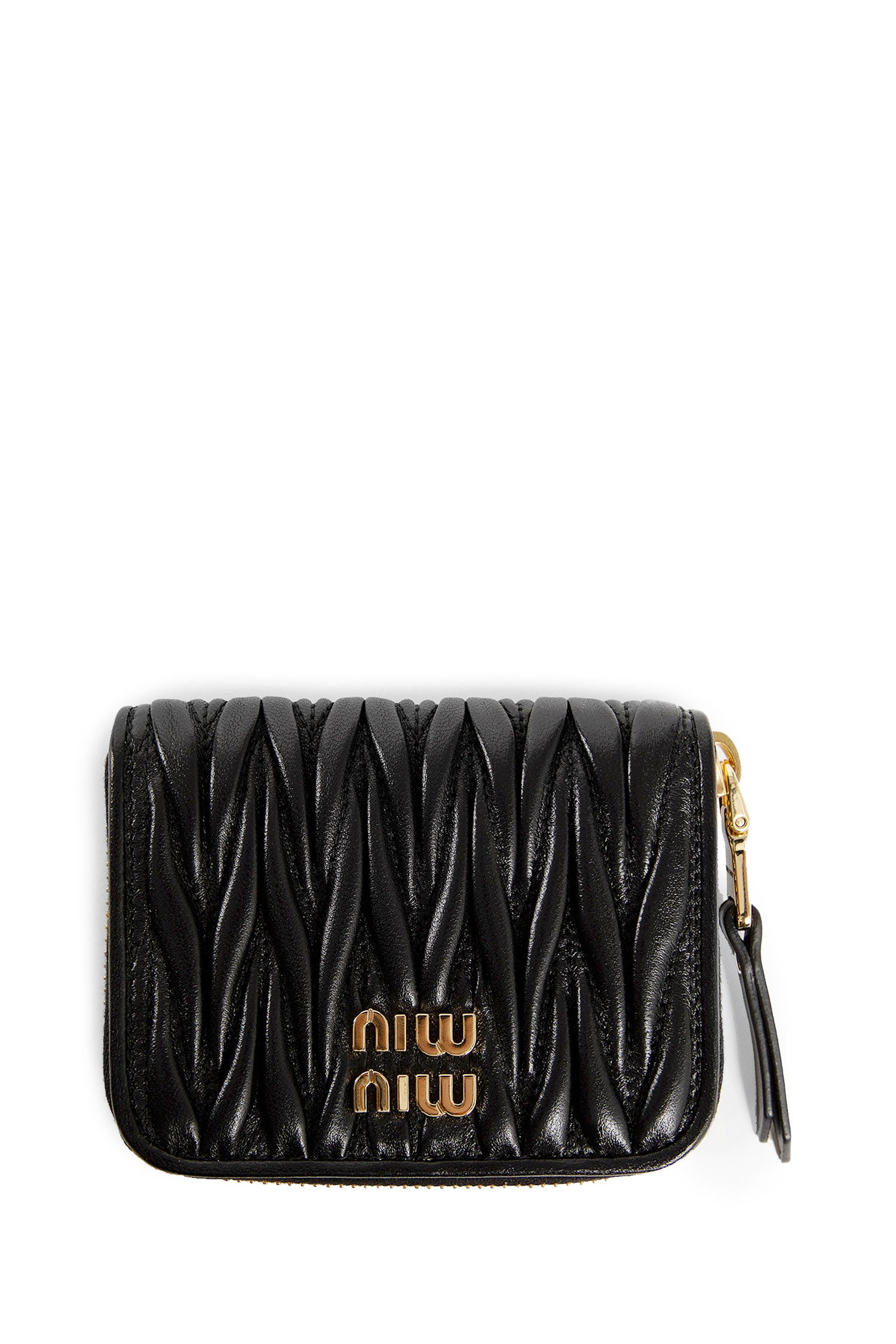 MIU MIU WOMAN BLACK WALLETS & CARDHOLDERS