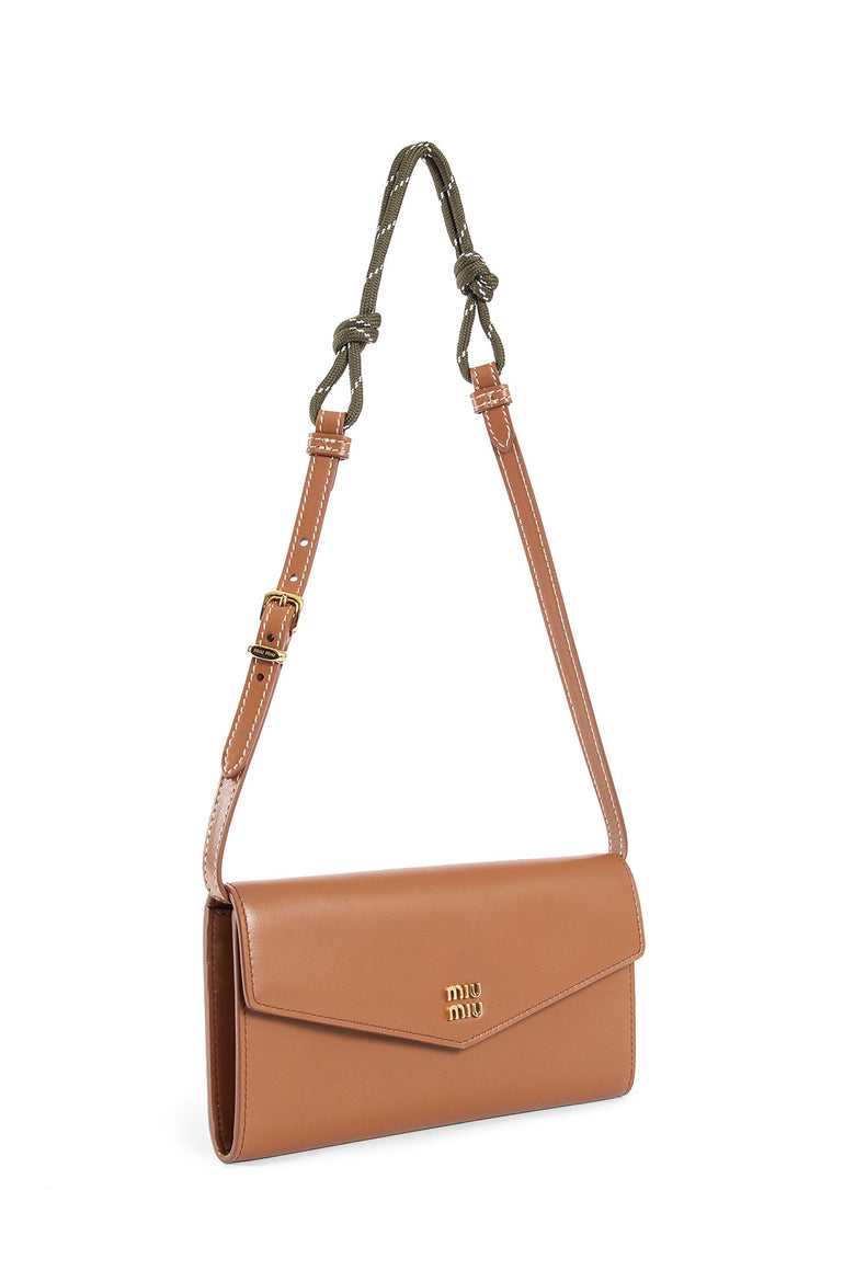 MIU MIU WOMAN BROWN MINI BAGS