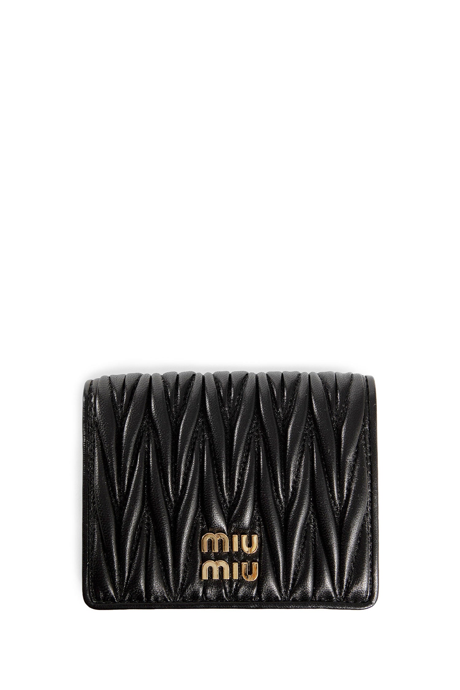 MIU MIU WOMAN BLACK WALLETS & CARDHOLDERS