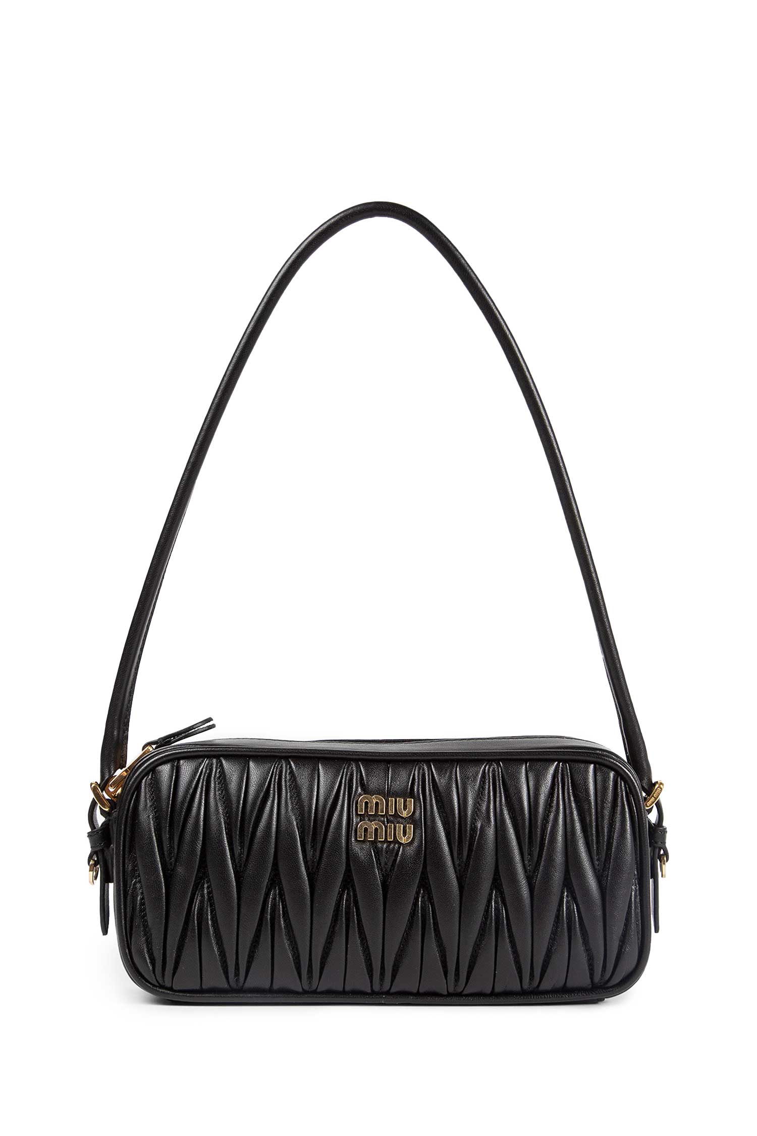 Pouch in nappa matelassé