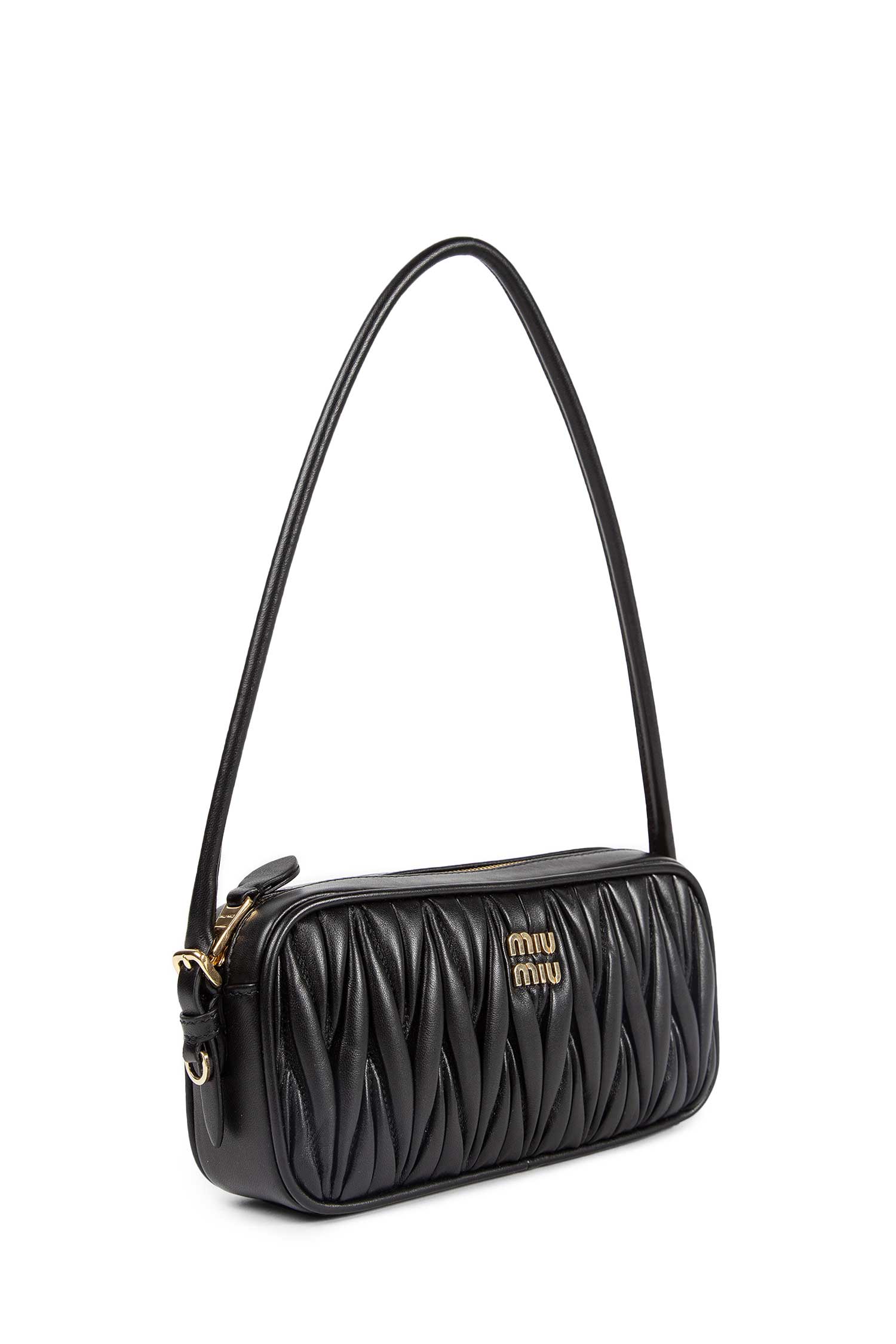 Pouch in nappa matelassé