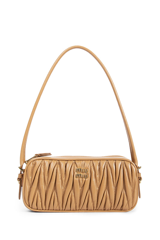 MIU MIU WOMAN BEIGE WALLETS & CARDHOLDERS