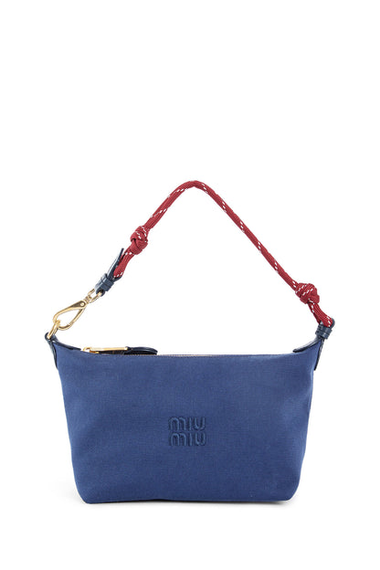 MIU MIU WOMAN BLUE MINI BAGS