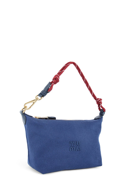 MIU MIU WOMAN BLUE MINI BAGS