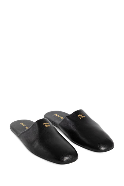 MIU MIU WOMAN BLACK MULES