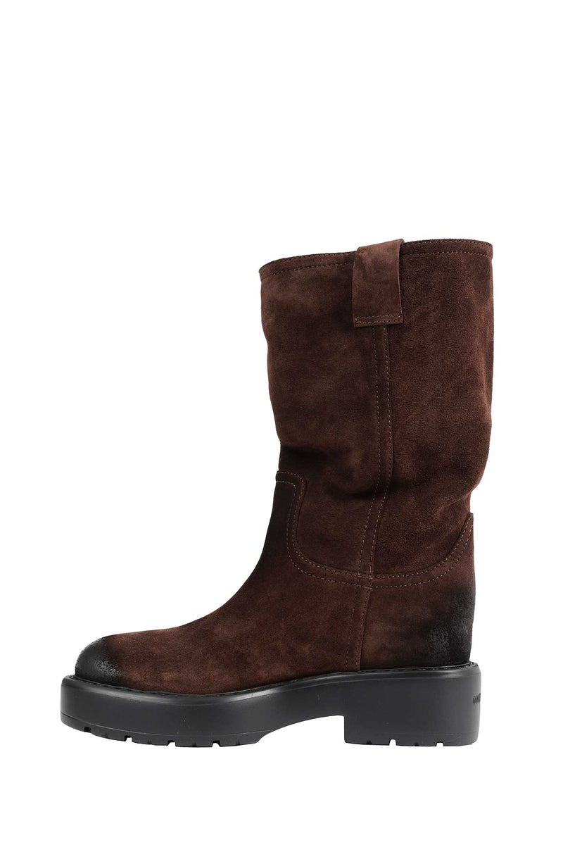 MIU MIU Foule Suede Boots woman
