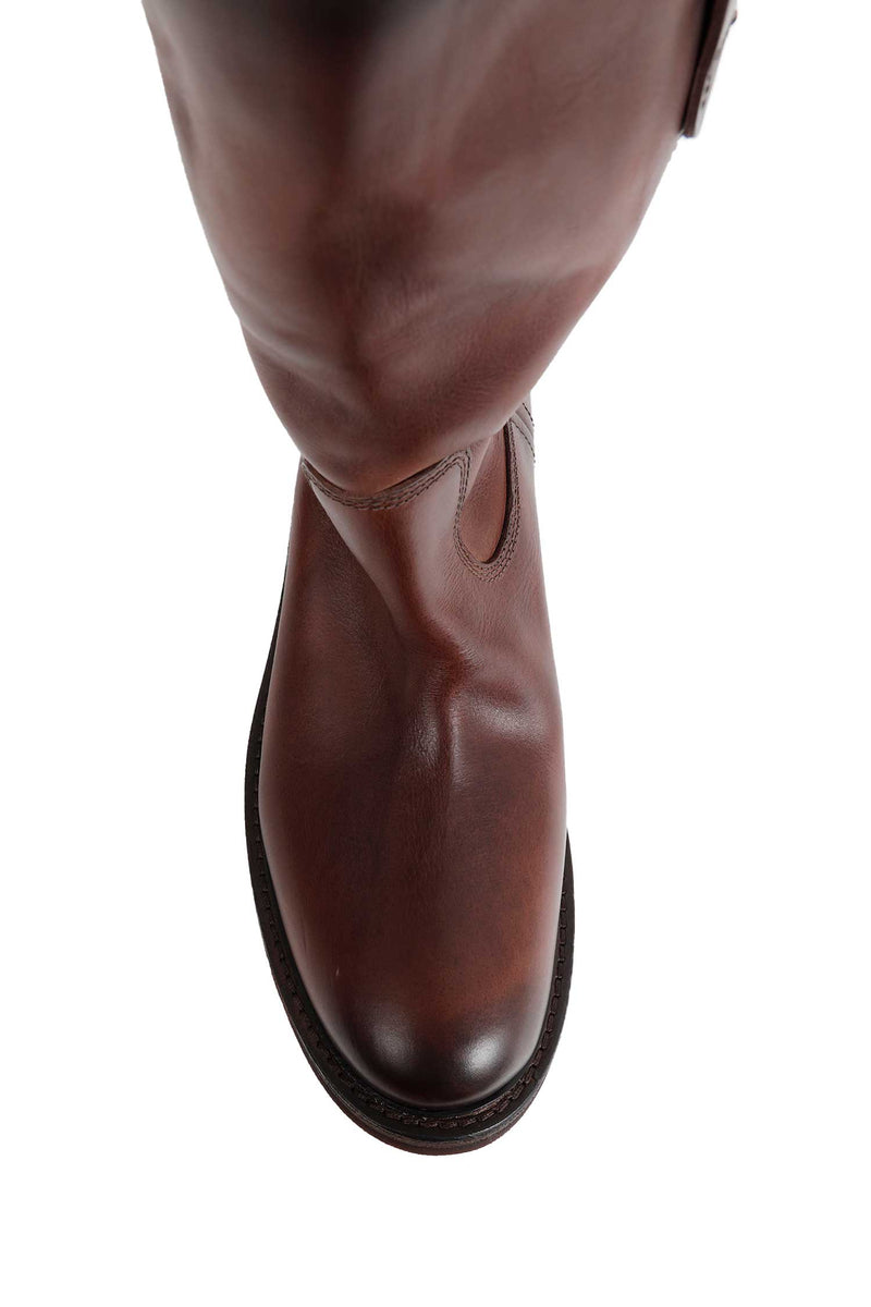 MIU MIU Foule Leather Boots woman