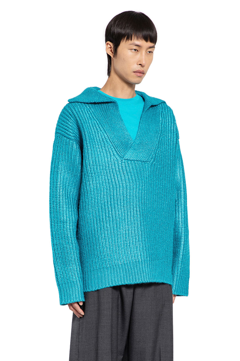 VALENTINO MAN BLUE KNITWEAR