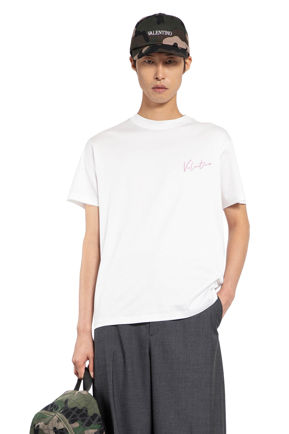 VALENTINO MAN WHITE T-SHIRTS & TANK TOPS