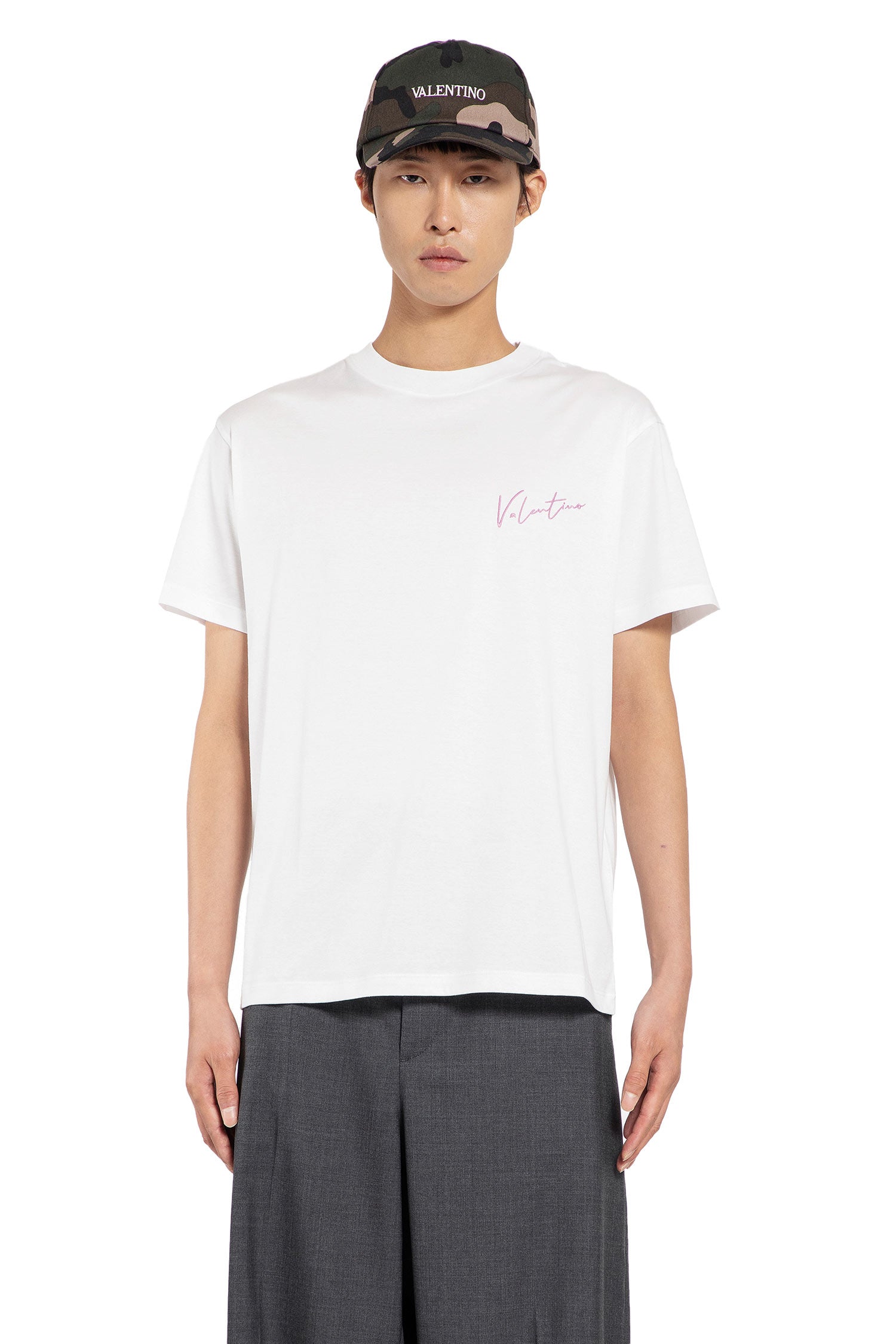 VALENTINO MAN WHITE T-SHIRTS & TANK TOPS