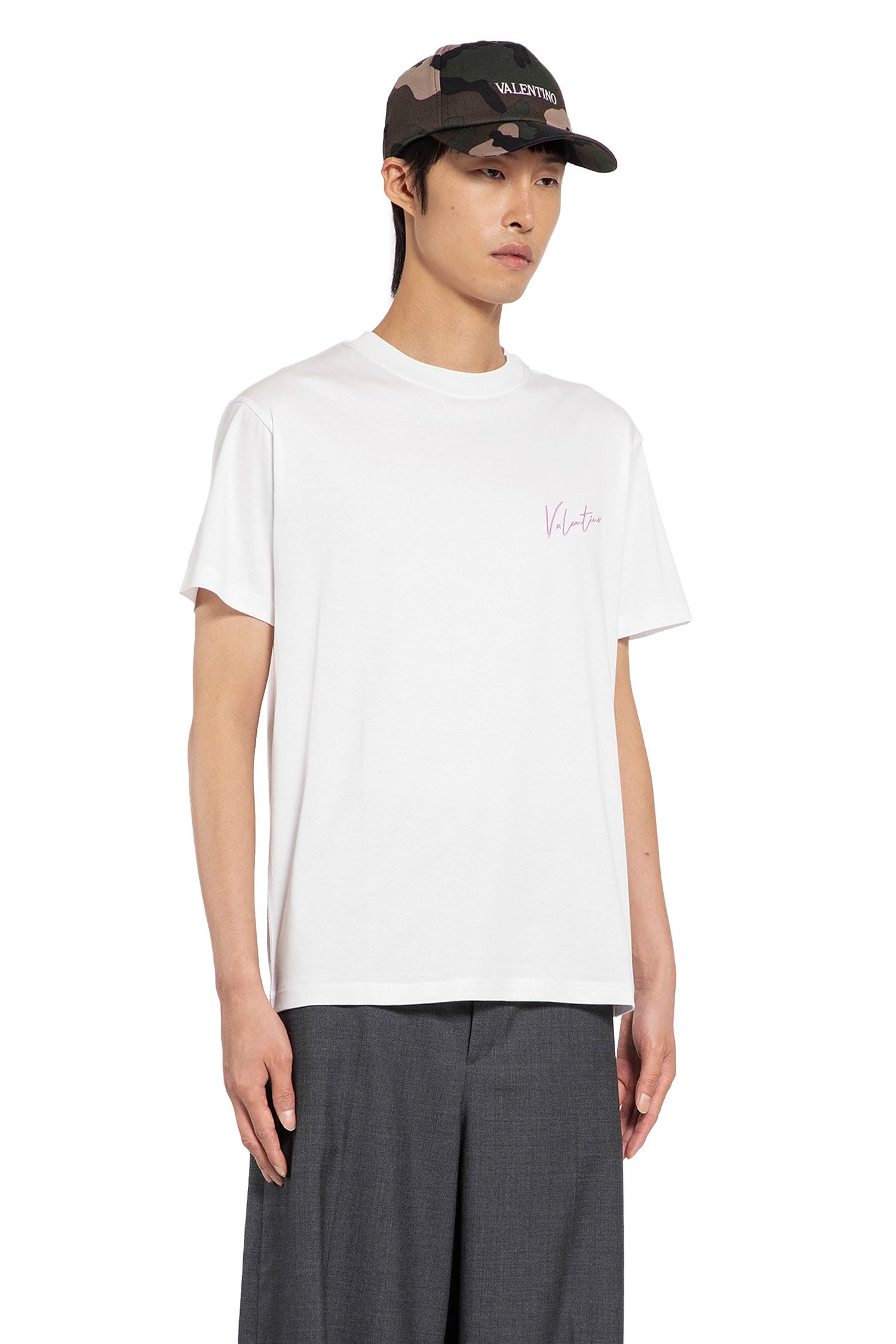 VALENTINO MAN WHITE T-SHIRTS & TANK TOPS