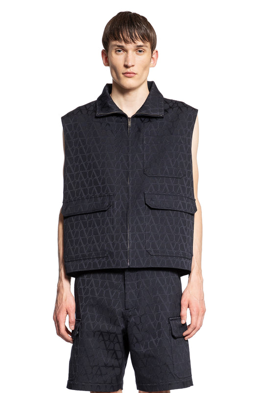 VALENTINO MAN BLACK VESTS