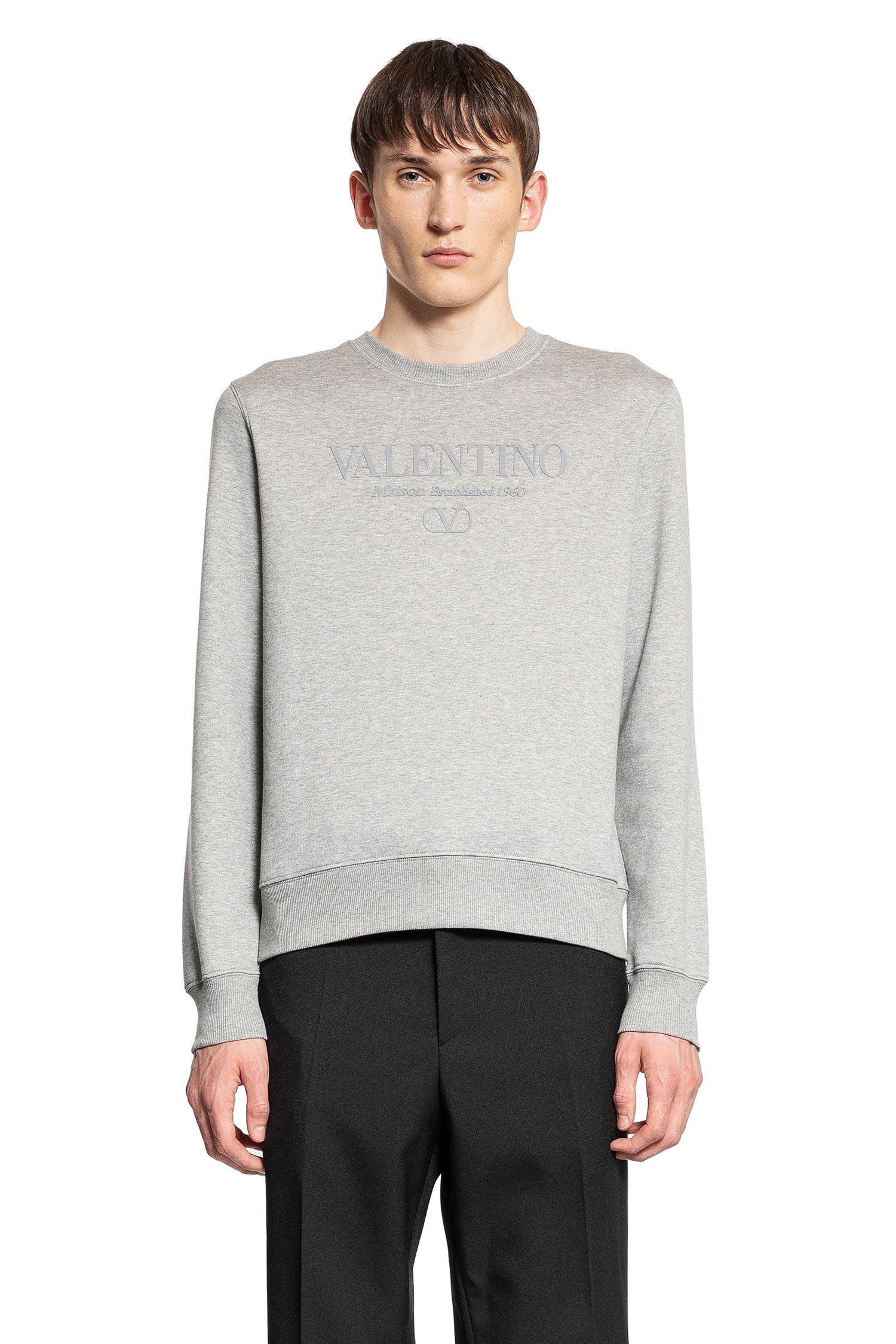 VALENTINO MAN GREY SWEATSHIRTS