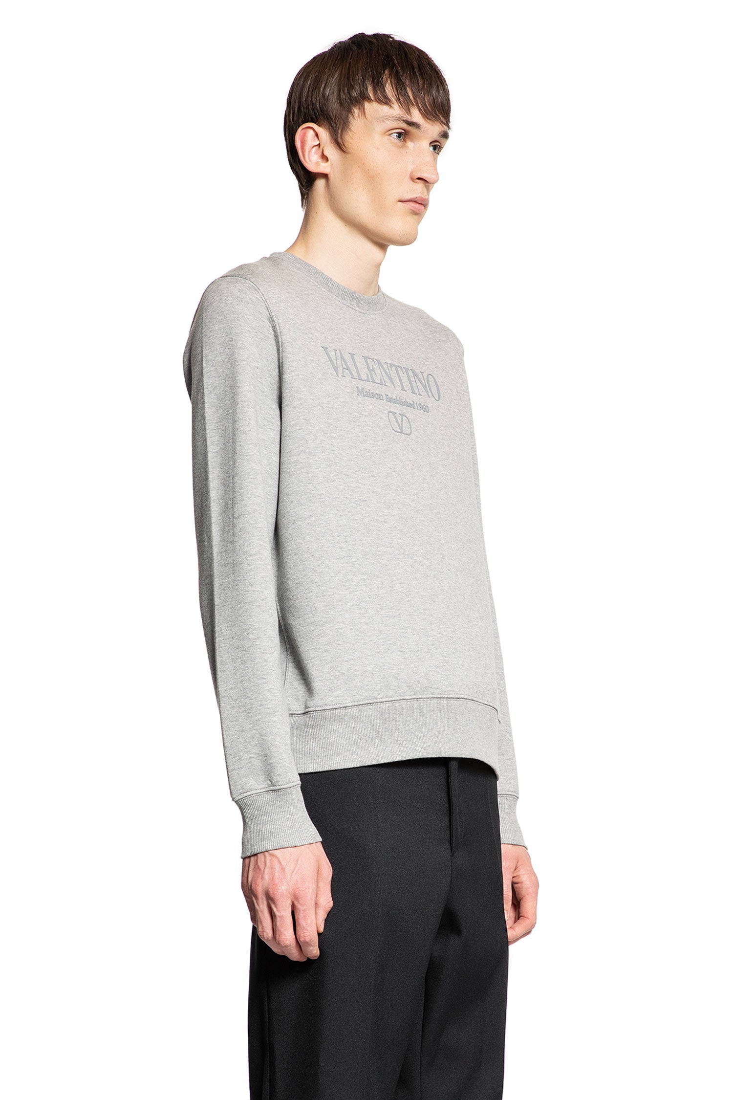 VALENTINO MAN GREY SWEATSHIRTS