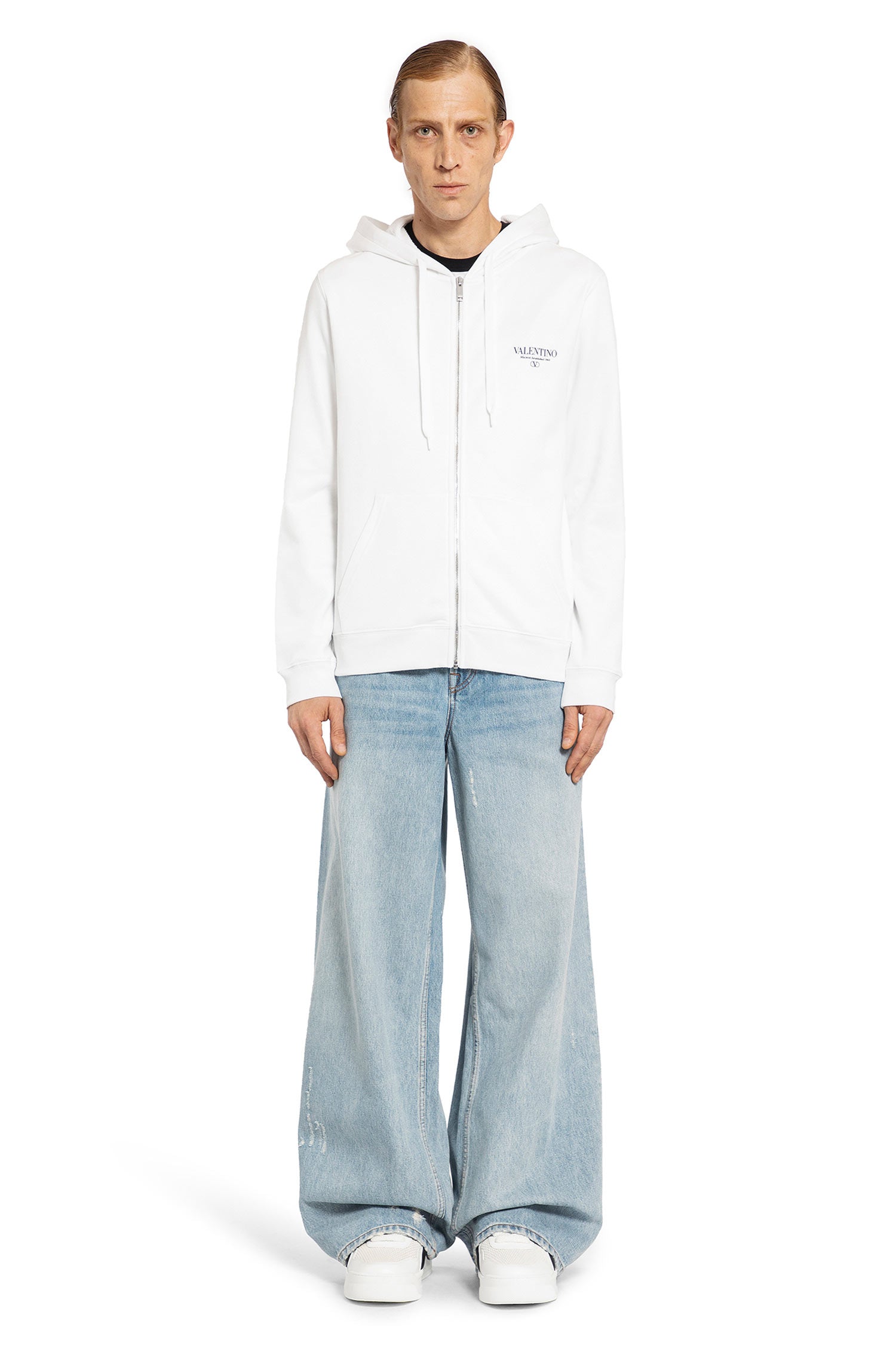 VALENTINO MAN WHITE SWEATSHIRTS