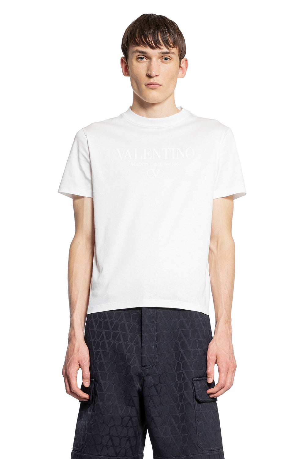 VALENTINO MAN WHITE T-SHIRTS & TANK TOPS