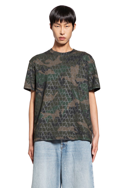 Antonioli VALENTINO MAN GREEN T-SHIRTS & TANK TOPS