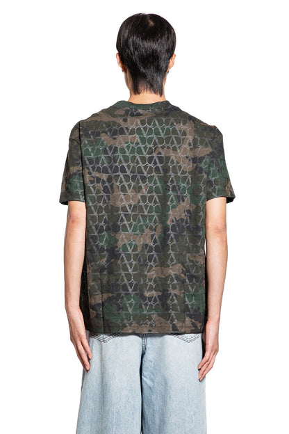 VALENTINO MAN GREEN T-SHIRTS & TANK TOPS