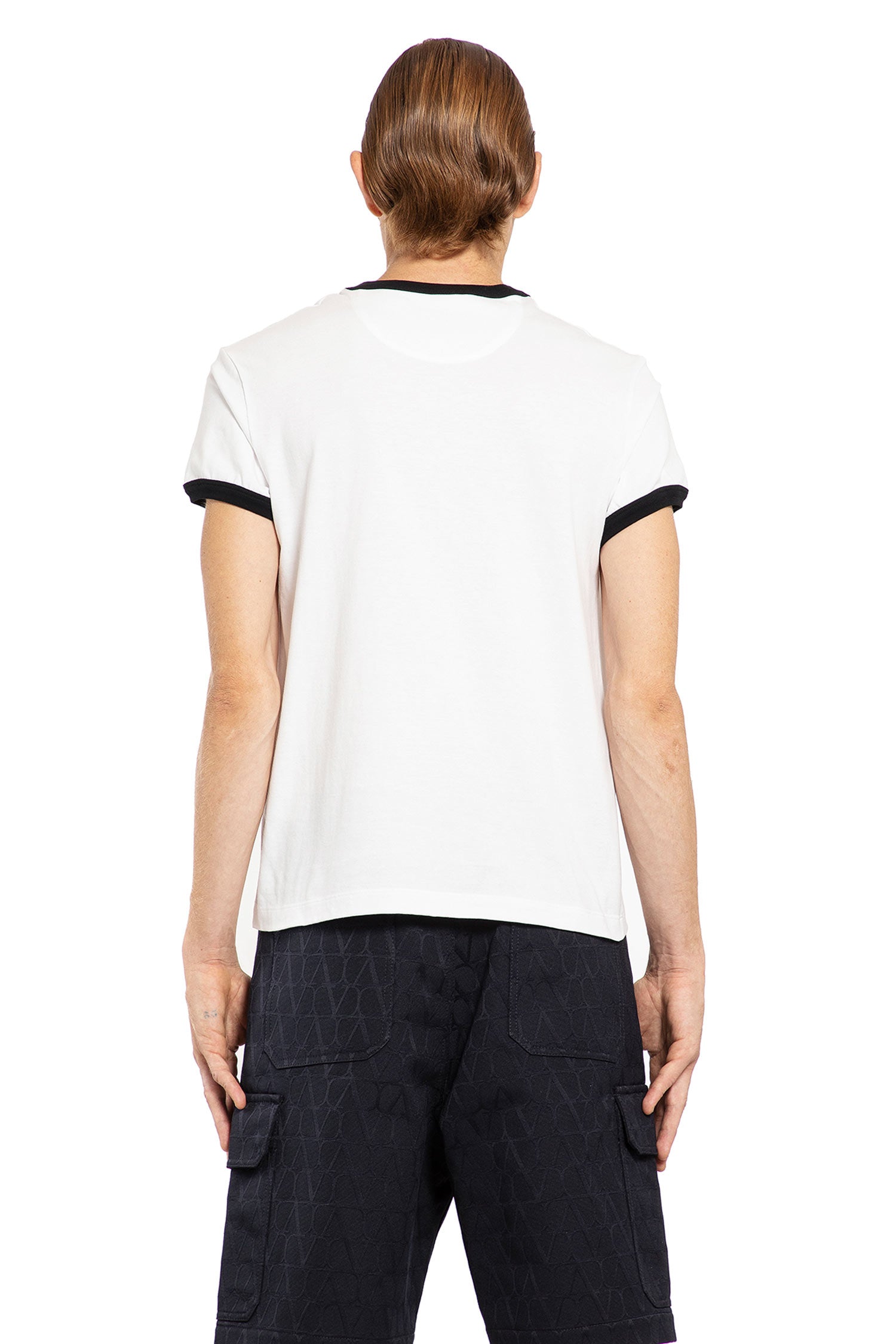 VALENTINO MAN BLACK&WHITE T-SHIRTS & TANK TOPS