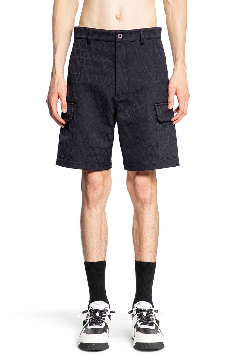 VALENTINO MAN BLACK SHORTS & SKIRTS