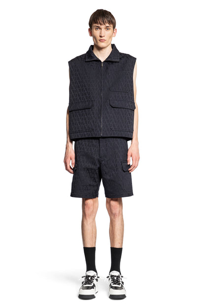 VALENTINO MAN BLACK SHORTS & SKIRTS