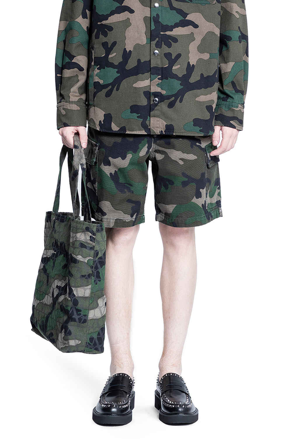 VALENTINO MAN GREEN SHORTS & SKIRTS