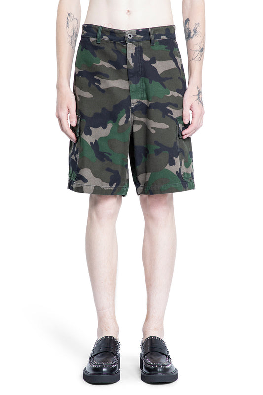 VALENTINO MAN GREEN SHORTS & SKIRTS