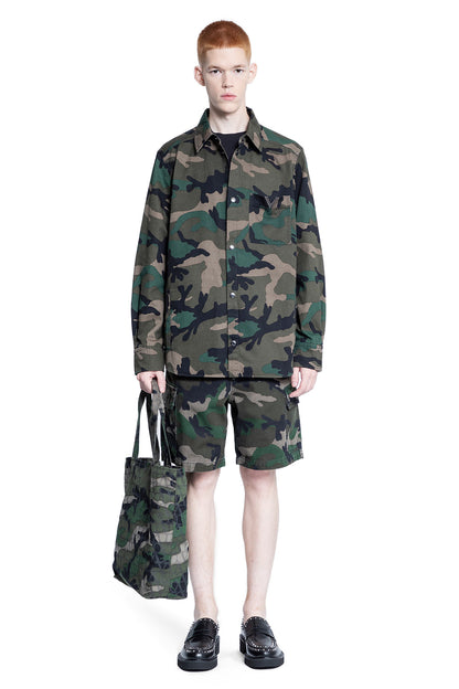 VALENTINO MAN GREEN SHORTS & SKIRTS